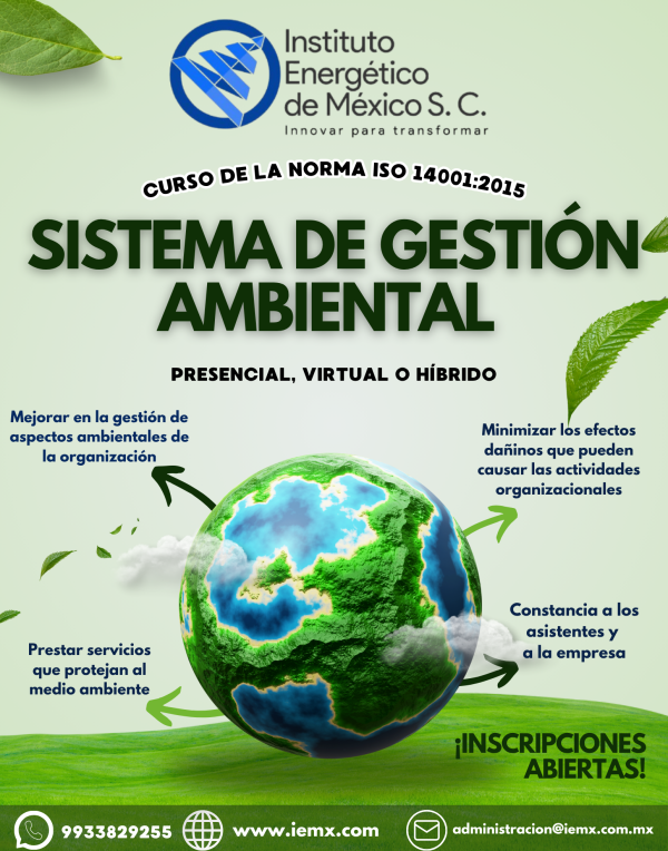SISTEMA DE GESTIÓN AMBIENTAL (ISO 14001-2015)